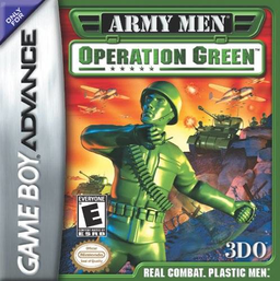 Army Men Operation Green box art for GameBoy Advance